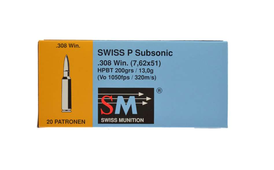 308 Win. SWISS P Sub. 200gr.HPBT 1